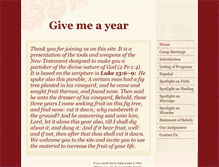 Tablet Screenshot of givemeayear.net